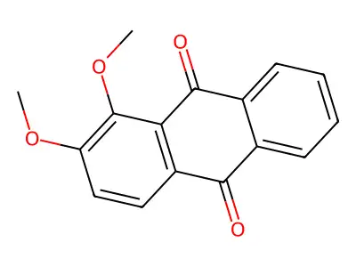 1,2-Dimethoxyanthracene-9,10-Dione structure