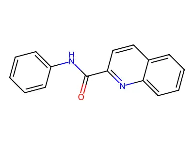 N-phenylquinoline-2-carboxamide structure