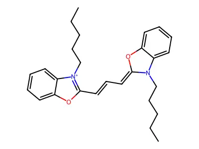 3,3'-Dipentyloxacarbocyanine structure
