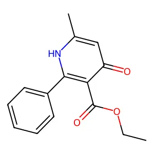 2-Phenyl-6-methyl-3-carboethoxy-4-pyridone structure