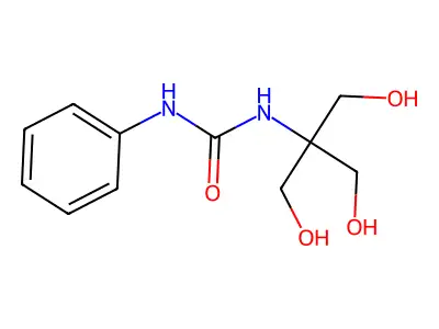 N-[2-hydroxy-1,1-bis(hydroxymethyl)ethyl]-N'-phenylurea structure