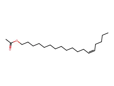 Z-13-Octadecen-1-yl acetate structure