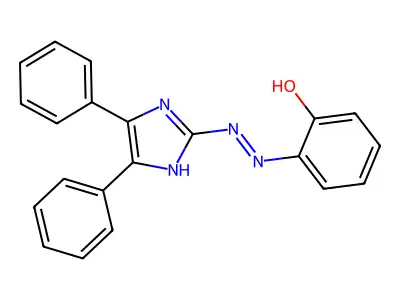 2-[(4,5-diphenyl-1H-imidazol-2-yl)diazenyl]phenol structure