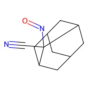 Tricyclo(3.3.1.13,7)decane-2-carbonitrile, 2-nitroso- structure