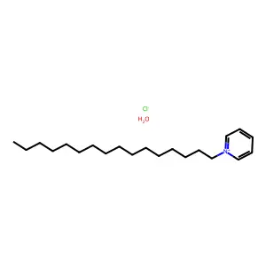十六烷基吡啶氯化物一水合物 structure