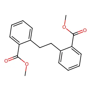 Dimethyl 2,2'-(ethane-1,2-diyl)dibenzoate structure