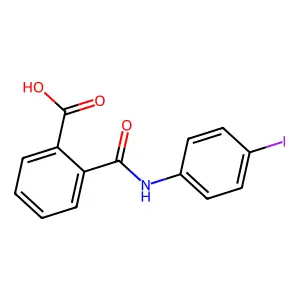 N-(4-Iodophenyl)phthalamic acid structure