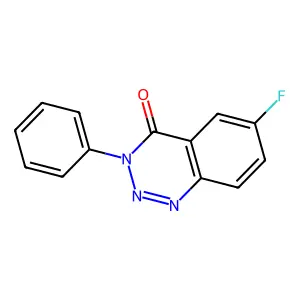 6-Fluoro-3-phenyl-1,2,3-benzotriazin-4(3H)-one structure