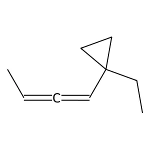 Cyclopropane, (1-ethyl-1,2-butadienyl)- structure