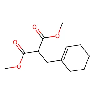 Dimethyl 2-(1-cyclohexen-1-ylmethyl)malonate structure