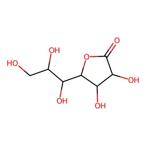 D-Glucoheptono-1,4-lactone structure