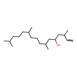3,7,11,15-Tetramethylhexadec-1-en-5-ol structure
