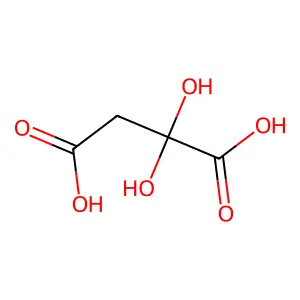 Butanedioic acid, 2,2-dihydroxy- structure