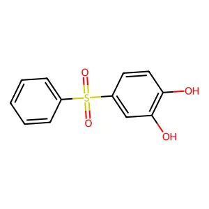 1,2-Benzenediol, 4-(phenylsulfonyl)- structure