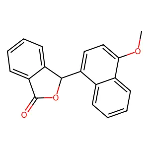 3-(4-Methoxy-1-naphthyl)-2-benzofuran-1(3H)-one structure