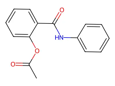 Acetic acid [2-[anilino(oxo)methyl]phenyl] ester structure