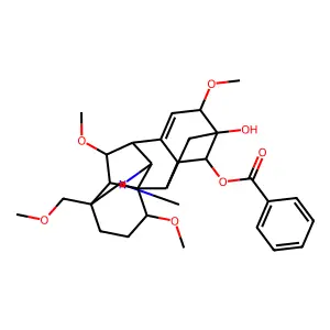 Pyrodelphinine structure
