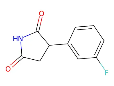2,5-Pyrrolidinedione, 3-(3-fluorophenyl)- structure