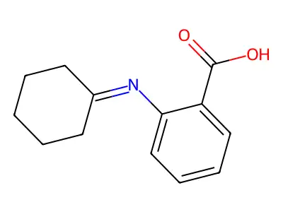 2-Cyclohexylideneamino-benzoic acid structure