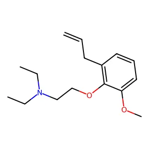 N,N-Diethyl-2-(2-methoxy-6-(2-propen-1-yl)phenoxy)ethanamine structure