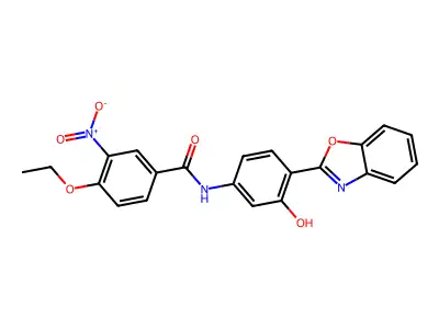 N-[4-(1,3-Benzoxazol-2-YL)-3-hydroxyphenyl]-4-ethoxy-3-nitrobenzamide structure