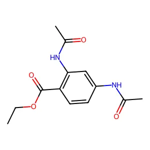 Ethyl 2,4-diacetamidobenzoate structure