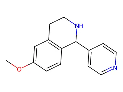 6-Methoxy-1-(pyridin-4-yl)-1,2,3,4-tetrahydroisoquinoline structure