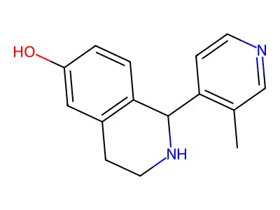 1-(3-Methylpyridin-4-yl)-1,2,3,4-tetrahydroisoquinolin-6-ol structure