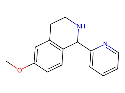 6-Methoxy-1-(pyridin-2-yl)-1,2,3,4-tetrahydroisoquinoline structure