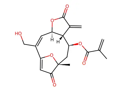 Furanoheliangolide structure