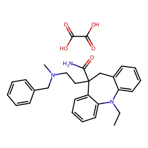 5-[2-[benzyl(methyl)amino]ethyl]-11-ethyl-6H-benzo[b][1]benz structure