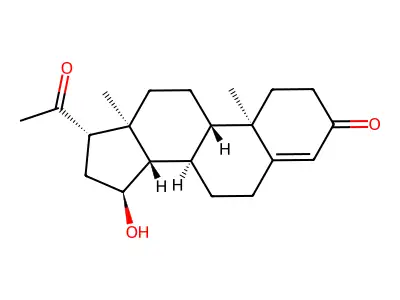 15-羟基孕酮 structure