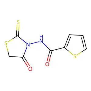 N-(4-Oxo-2-thioxo-3-thiazolidinyl)-2-thiophenecarboxamide structure
