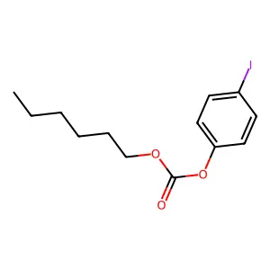 Carbonic acid, hexyl p-iodophenyl ester structure
