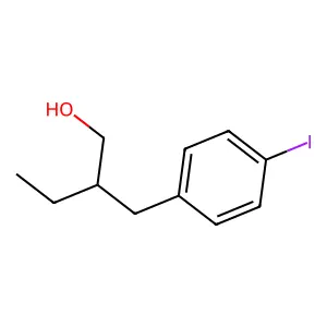 1-Butanol, 2-(p-iodobenzyl)- structure