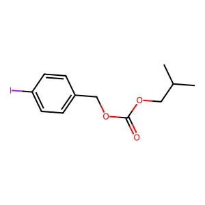 Carbonic acid, p-iodobenzyl isobutyl ester structure
