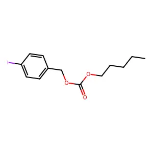 Carbonic acid, p-iodobenzyl pentyl ester structure