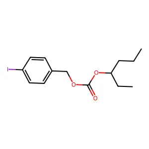 Carbonic acid, 1-ethylbutyl p-iodobenzyl ester structure