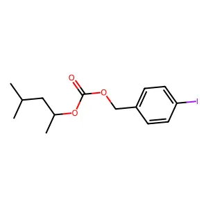 Carbonic acid, 1,3-dimethylbutyl p-iodobenzyl ester structure