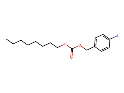 Carbonic acid, (4-iodophenyl)methyl octyl ester structure