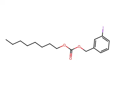 Carbonic acid, (3-iodophenyl)methyl octyl ester structure
