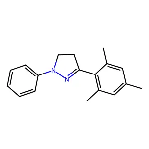 1-Phenyl-3-mesityl-2-pyrazoline structure