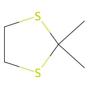 2,2-二甲基-1,3-二硫戊环 structure