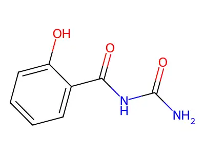 Urea, salicyloyl- structure