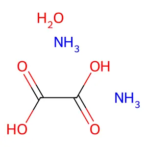 Ammonium oxalate monohydrate structure