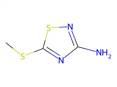 5-(Methylsulfanyl)-1,2,4-thiadiazol-3-amine structure
