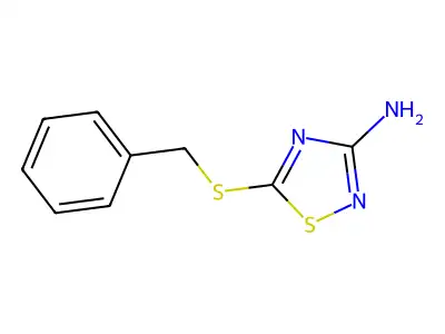 3-Amino-5-benzylthio-1,2,4-thiadiazole structure