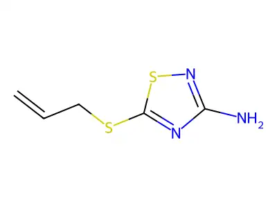 5-(2-Propen-1-ylthio)-1,2,4-thiadiazol-3-amine structure