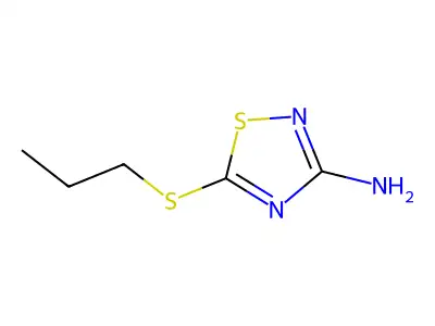 3-Amino-5-propylthio-1,2,4-thiadiazole structure