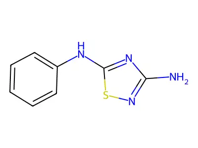 3-Amino-5-phenylamino-1,2,4-thiadiazole structure